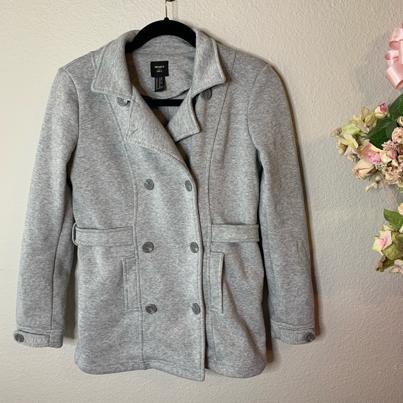 Forever 21 Girls Fleece Pea Coat - Picture 1 of 13